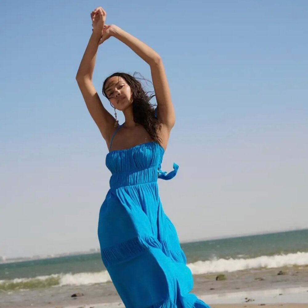 Solid Maxi Dress